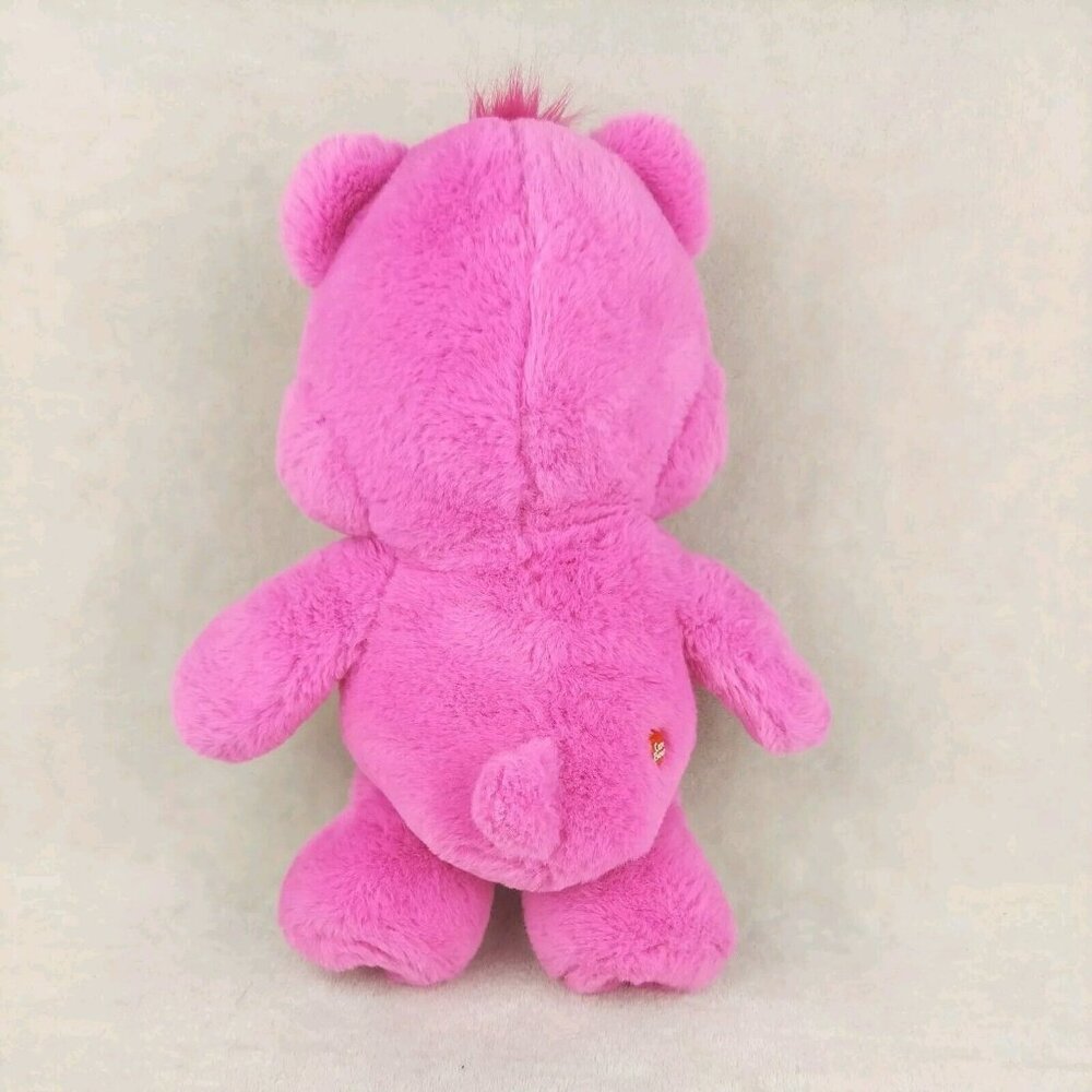 Care Bears Cheer Bear Plush Stuffed Animal Pink Rainbow Belly And Hearts - Picture 6 of 9